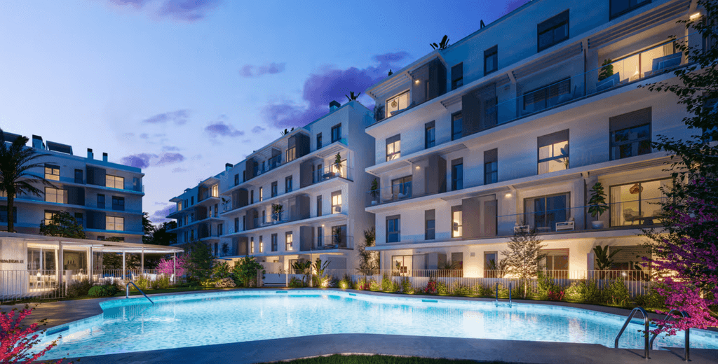 Mieszkanie z 2 sypialniami, dużym tarasem i basenem w Dénia – Horizon Properties