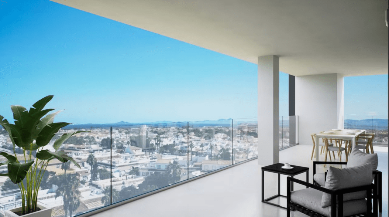 New build penthouse with solarium, pool and rental licence in Los Alcazares (HP20736) – new developments Spain