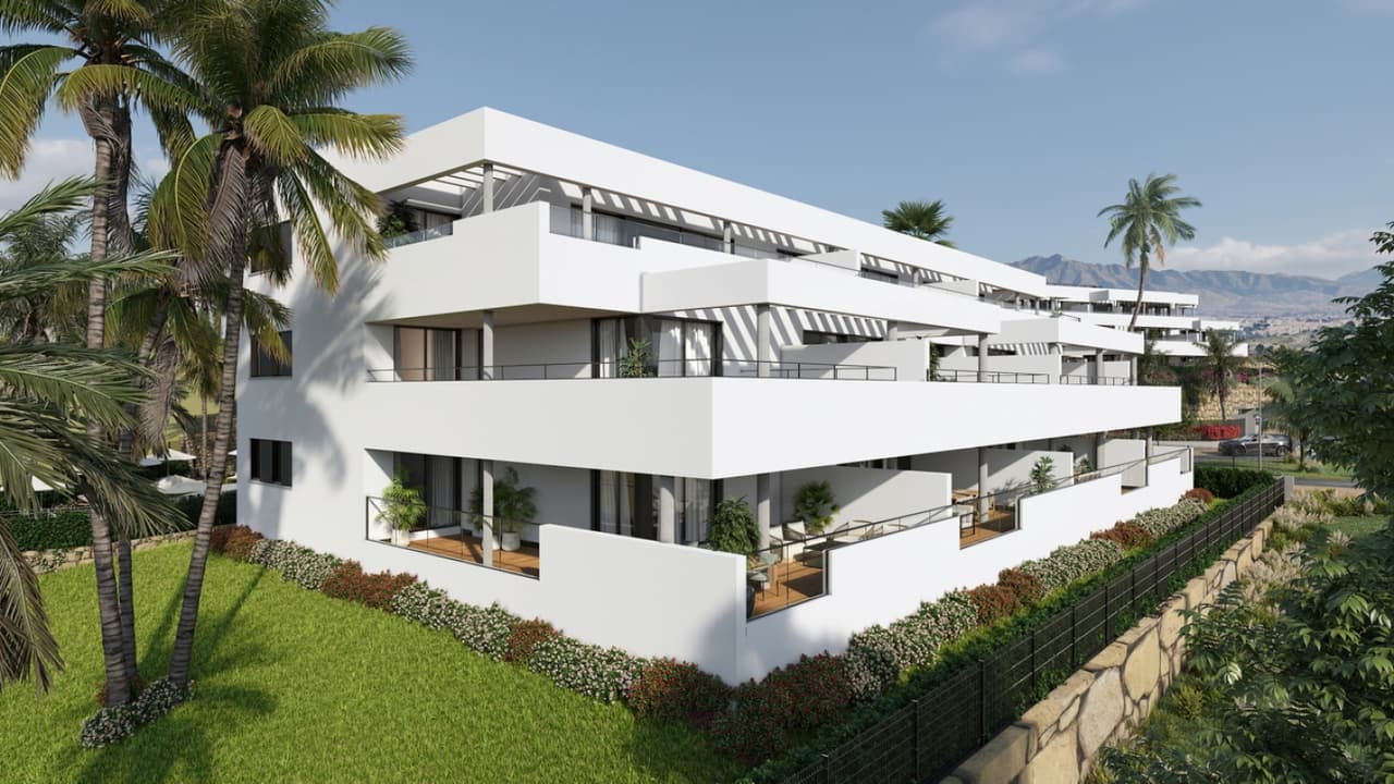 Apartament z 2 sypialniami i tarasem z widokiem na morze i góry w Casares - Zdjęcie 1