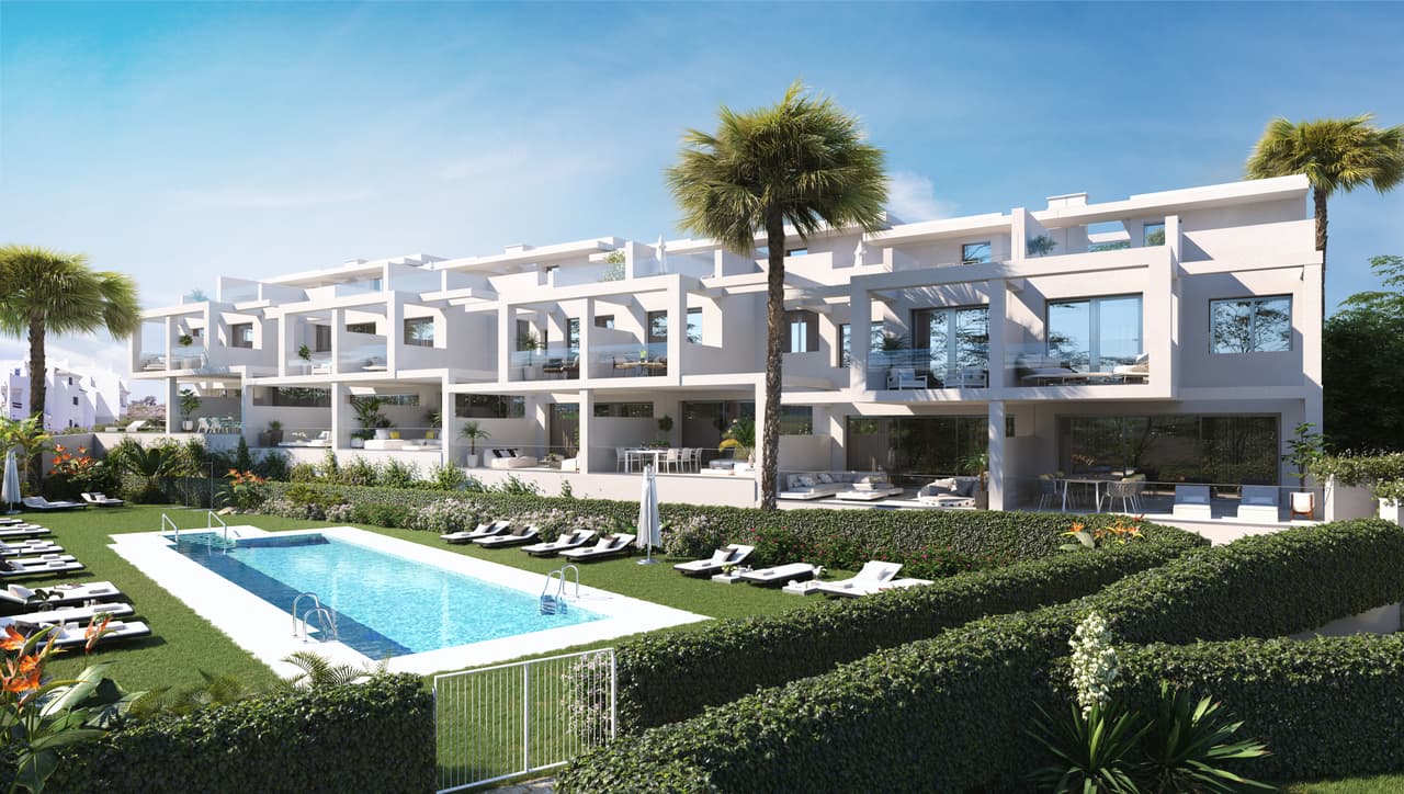 Zdjęcie nieruchomości w Manilva, Costa del Sol – Terraced houses with a sea view in Manilva (1)