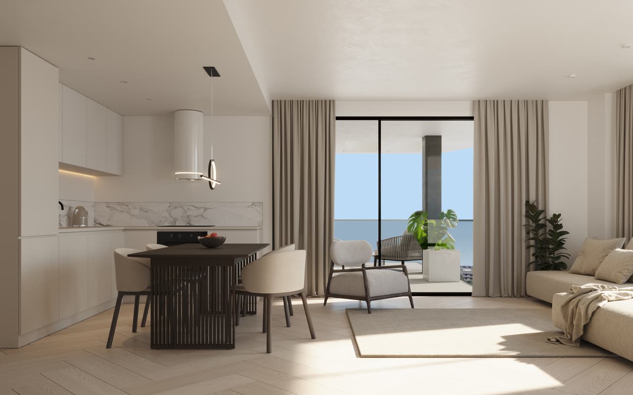 Penthouse z 3 sypialniami 200 m od morza w Calpe - Zdjęcie 1