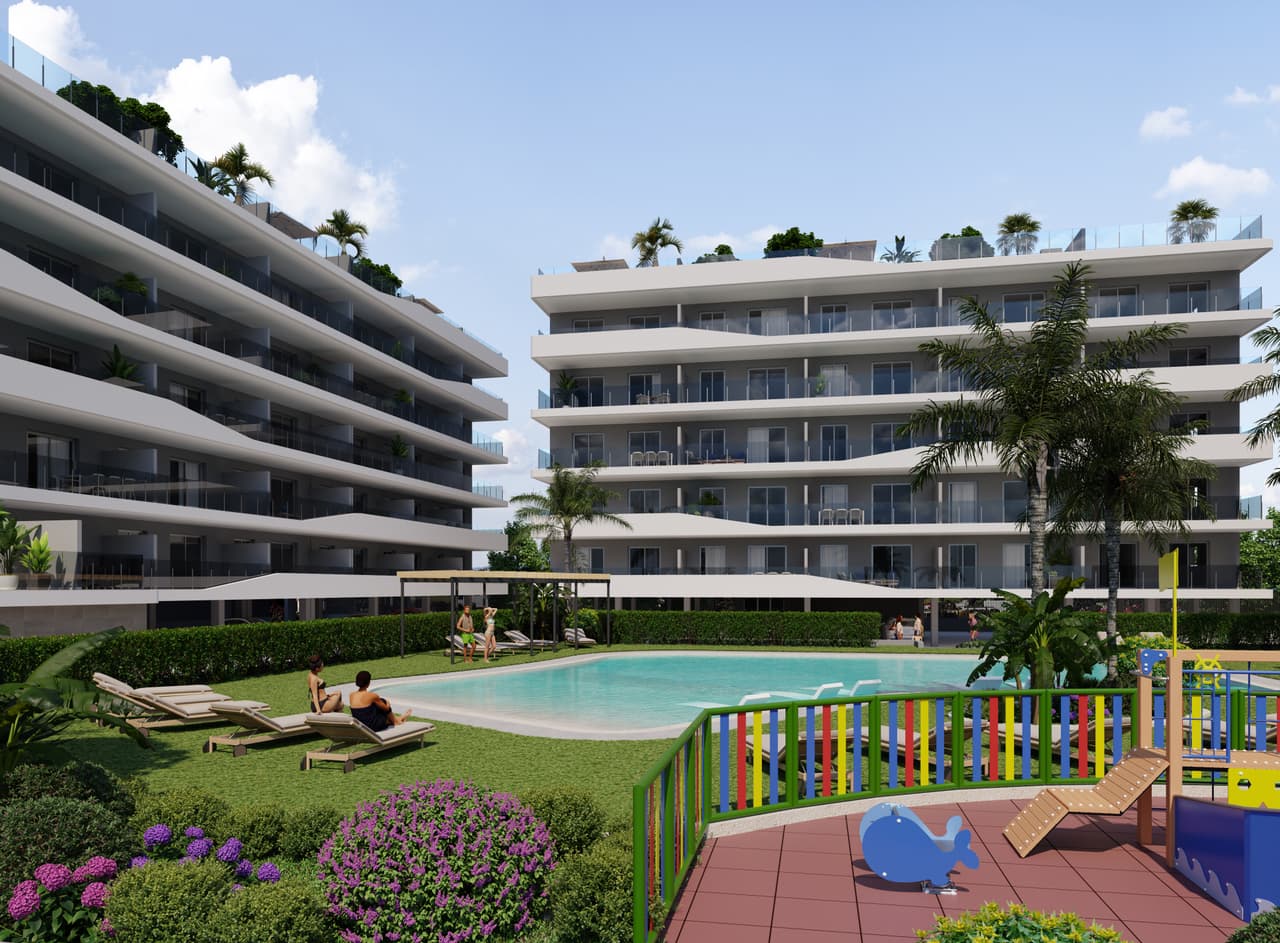 Zdjęcie nieruchomości w Santa Pola, Costa Blanca Południe – Penthouse z 2 sypialniami, tarasem i solarium w Santa Pola (1)