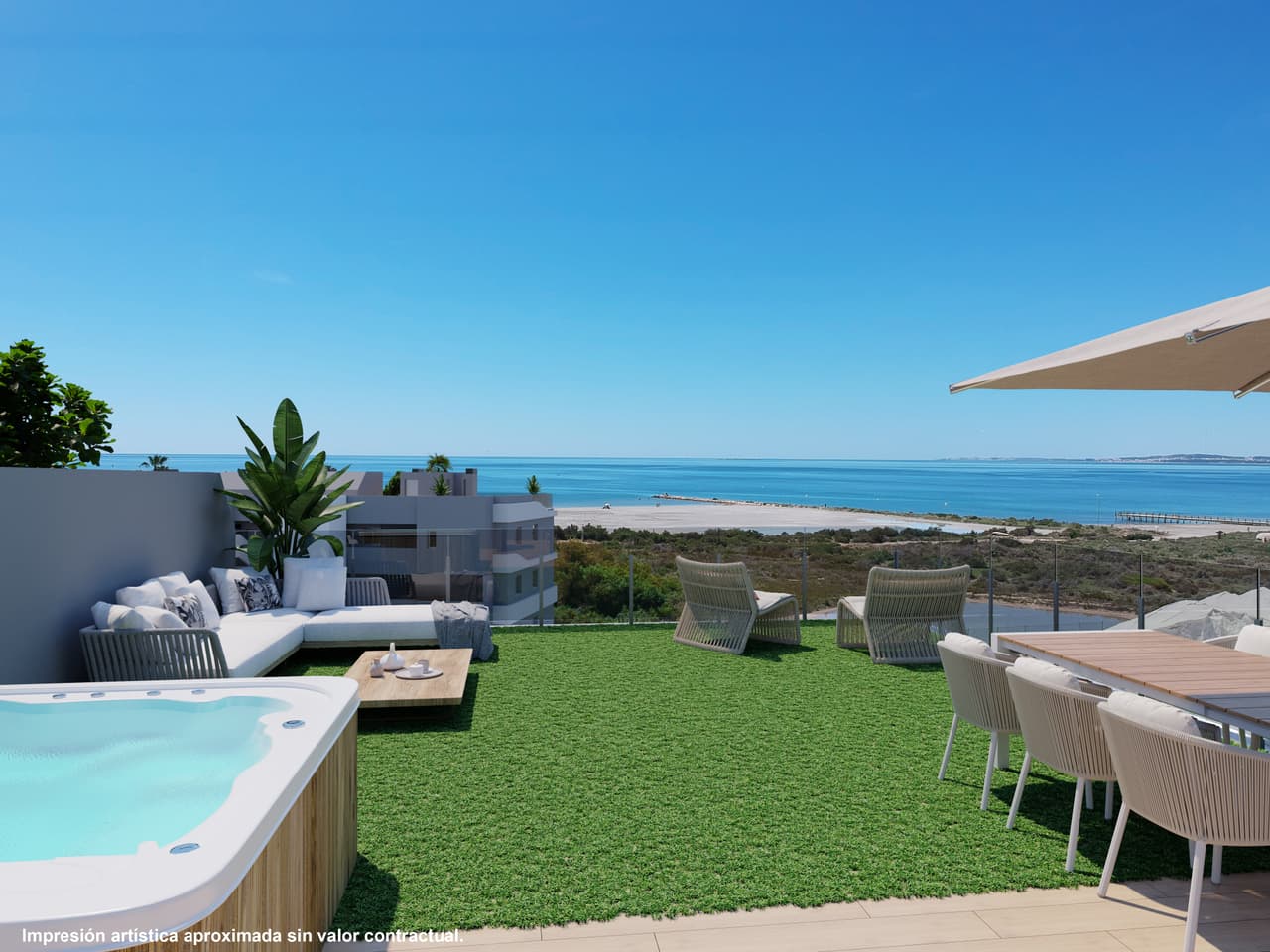 Zdjęcie nieruchomości w Santa Pola, Costa Blanca Południe – Penthouse z 3 sypialniami, tarasem i solarium w Santa Pola (1)