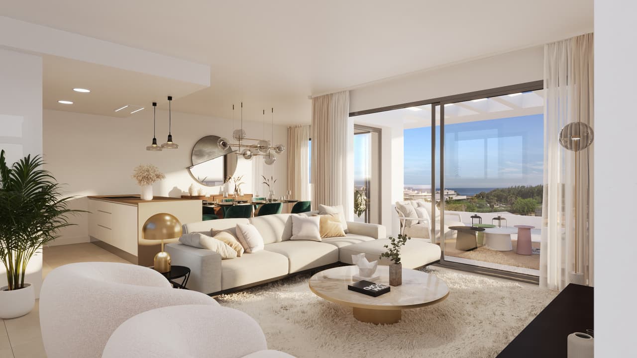 Zdjęcie nieruchomości w Estepona, Costa del Sol – Penthouse z 3 sypialniami, tarasami i solarium z widokiem na morze w Esteponie (1)