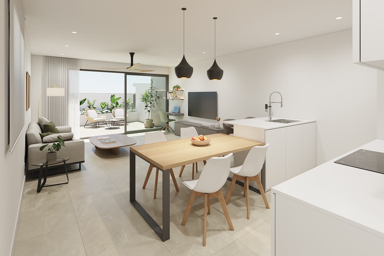 Zdjęcie nieruchomości w Pilar de la Horadada, Costa Blanca Południe – Apartament z 1 sypialnią, tarasem i prywatnym solarium w Pilar de la Horadada (1)