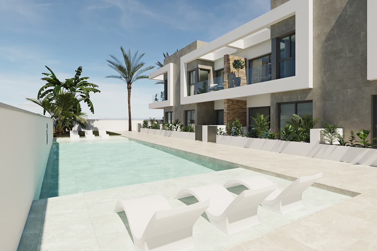 Zdjęcie nieruchomości w Pilar de la Horadada, Costa Blanca Południe – Apartament z 2 sypialniami, ogródkiem i tarasem w Pilar de la Horadada (1)
