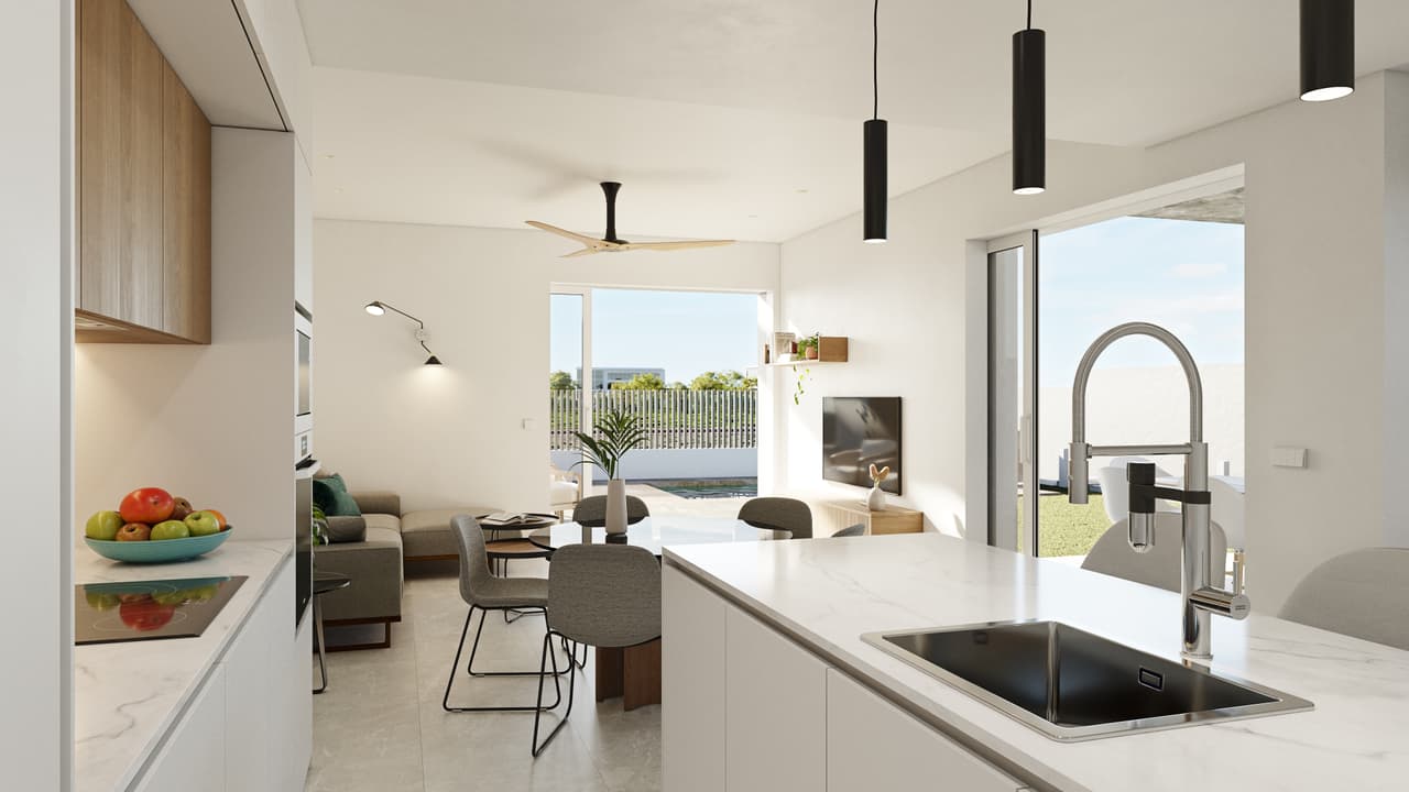 Zdjęcie nieruchomości w Santiago de la Ribera, Costa Calida – Furnished 3 bedroom semi-detached house with pool and garden in Santiago de la Ribera (1)