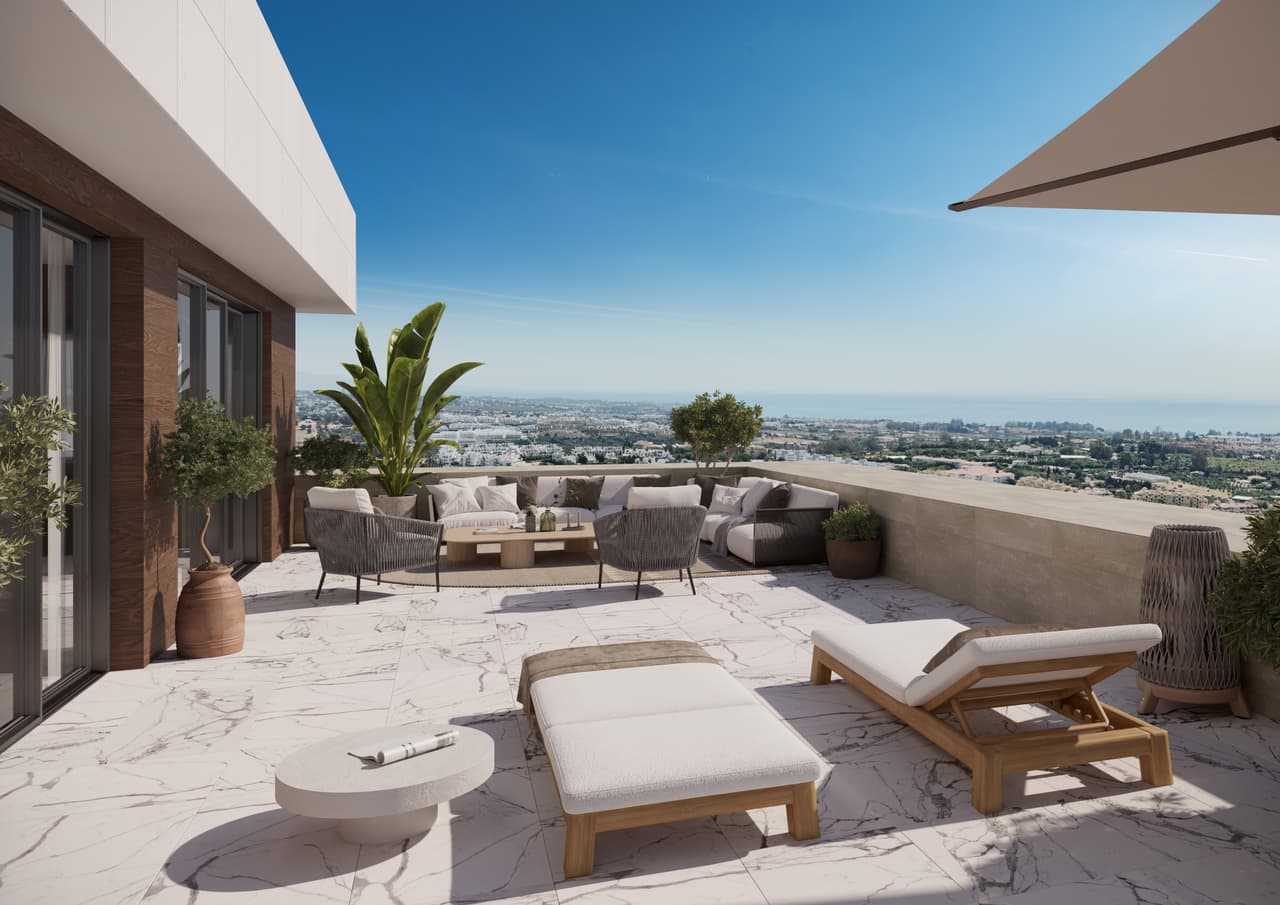 Zdjęcie nieruchomości w Estepona, Costa del Sol – Penthouse with 3 bedrooms, a large terrace, and a sea view in Estepona (1)