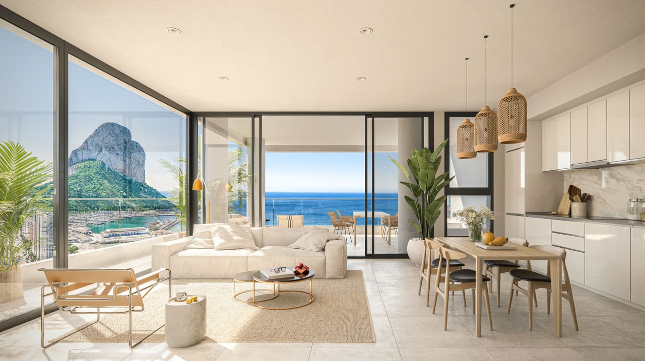 Zdjęcie nieruchomości w Calpe, Costa Blanca Północ – Apartament z 3 sypialniami i tarasem z widokiem na morze w Calpe (1)