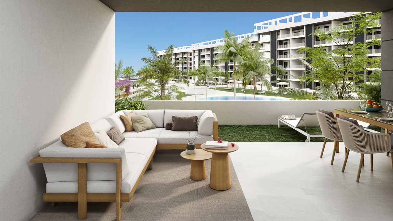 Zdjęcie nieruchomości w La Mata, Costa Blanca Południe – Apartament parterowy z 2 sypialniami i ogrodem w La Mata, Costa Blanca (1)