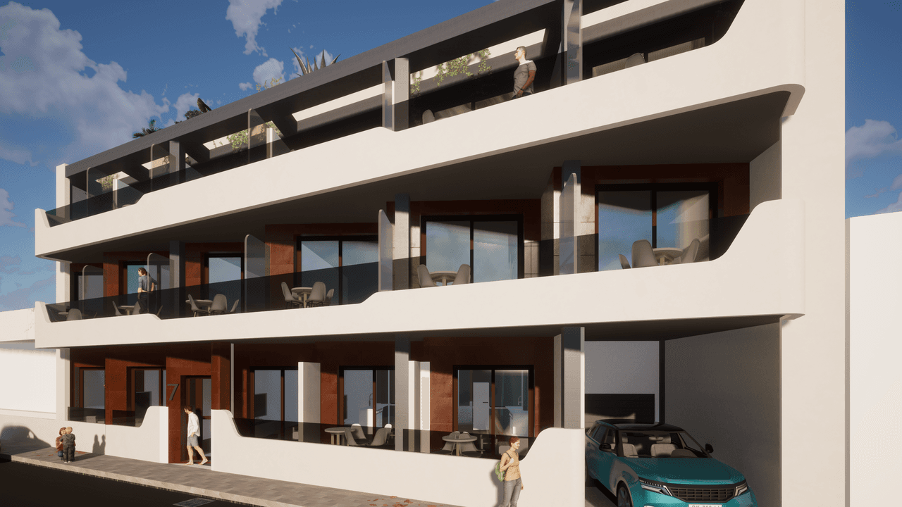 Zdjęcie nieruchomości w Torrevieja, Costa Blanca Południe – Apartament z 1 sypialnią i tarasem blisko plaży w Torrevieja, Costa Blanca (1)