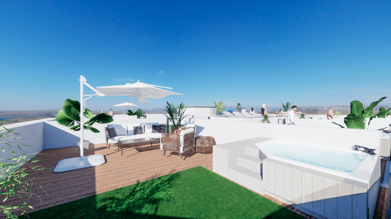 Zdjęcie nieruchomości w Torrevieja, Costa Blanca Południe – Penthouse w Torrevieja z 2 sypialniami, prywatnym solarium i i wspólnym basenem (1)