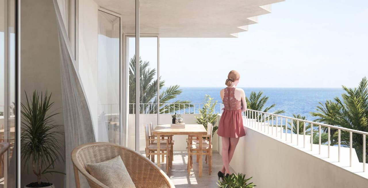 Zdjęcie nieruchomości w Torrevieja, Costa Blanca Południe – Penthouse w Torrevieja z 2 sypialniami i widokiem na morze, 50 m od plaży (1)