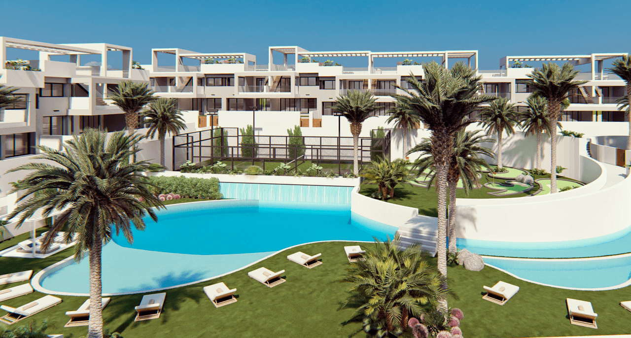 Zdjęcie nieruchomości w Torrevieja, Costa Blanca Południe – Bungalow parterowy 2 sypialniami i 2 tarasami w Los Balcones, Torrevieja (1)