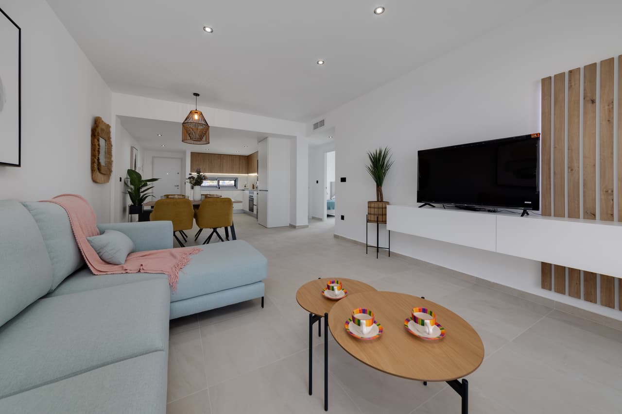 Zdjęcie nieruchomości w San Javier, Costa Calida – Apartament z 3 sypialniami, ogródkiem i wspólnym basenem w San Javier (1)