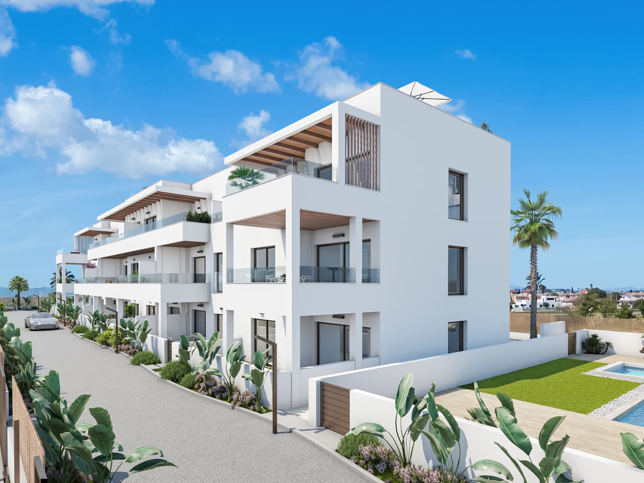 Zdjęcie nieruchomości w Los Alcazares, Costa Calida – Apartament parterowy z 2 sypialniami, tarasem i wspólnym basenem, w Los Alcazares (1)