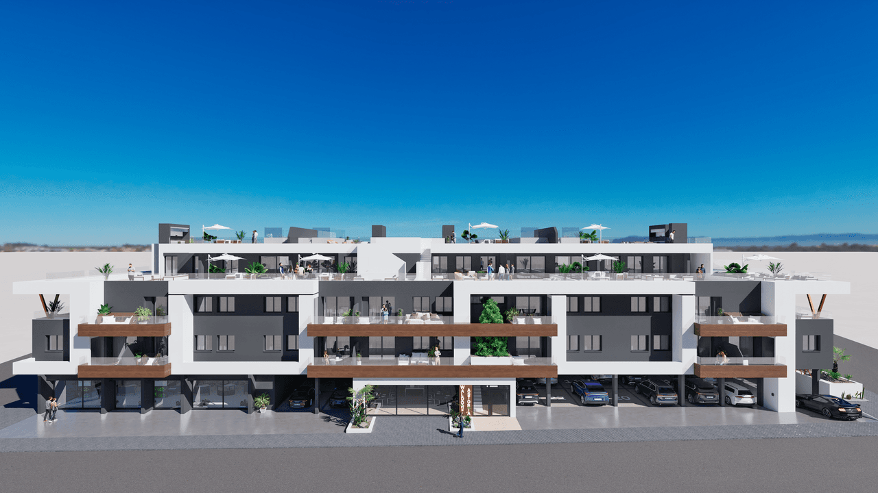 Zdjęcie nieruchomości w Benijofar, Costa Blanca Południe – Penthouse z 2 sypialniami i wspólnym basenem w Benijófar (1)