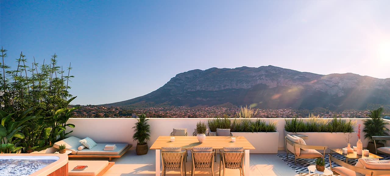 Zdjęcie nieruchomości w Denia, Costa Blanca Północ – Penthouse z 2 sypialniami i wspólnym basenem w Denii (1)