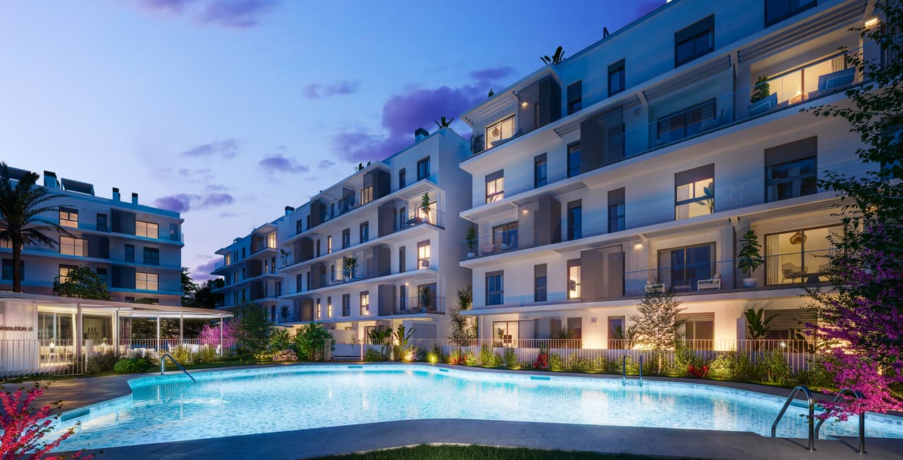 Zdjęcie nieruchomości w Denia, Costa Blanca Północ – Apartament z 2 sypialniami, dużym tarasem i wspólnym basenem w Denii (1)