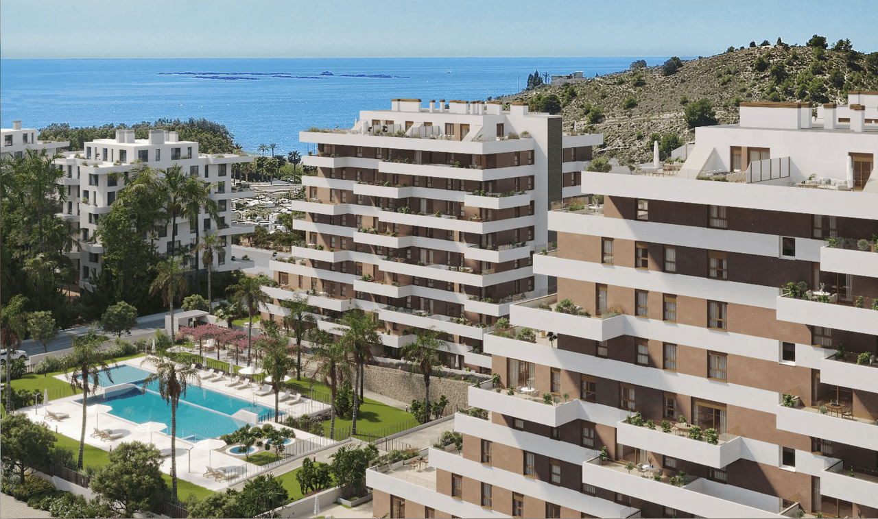 Zdjęcie nieruchomości w Villajoyosa, Costa Blanca Północ – Apartament z 2 sypialaniami, wspólnym basenem i siłownią w Villajoyosa (1)