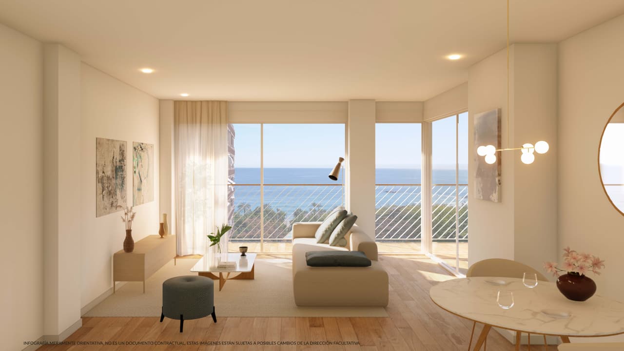 Zdjęcie nieruchomości w Villajoyosa, Costa Blanca Północ – Apartament z 3 sypialniami, tarasem i wspólną siłownią w centrum Villajoyosa (1)