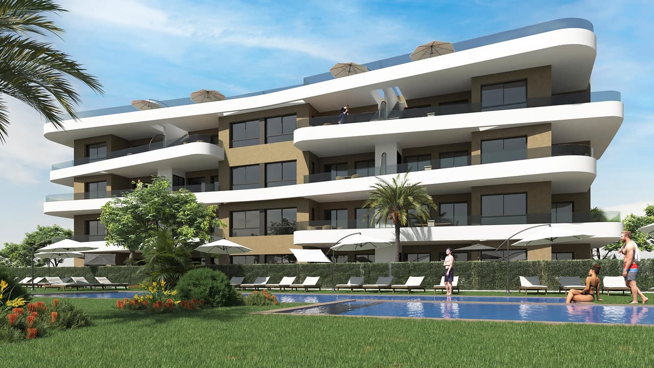 Apartament z 3 sypialniami, dużym tarasem i wspólnym basenem w Punta Prima - Zdjęcie 1