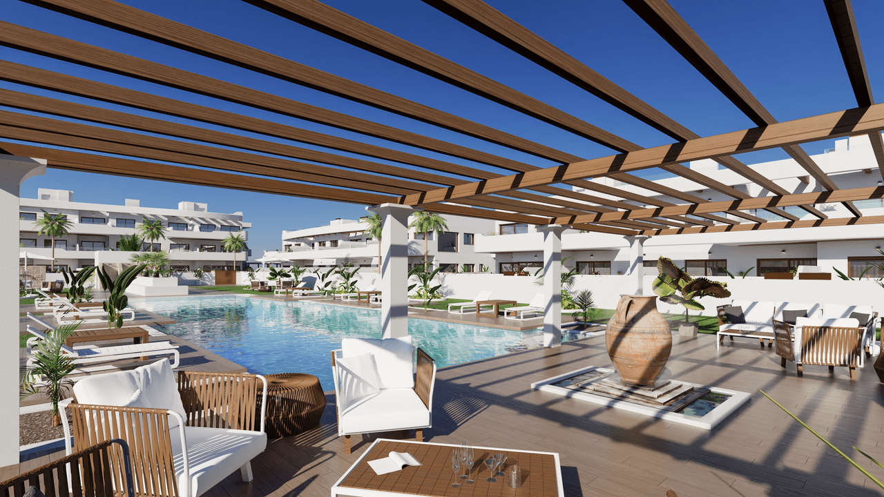 Zdjęcie nieruchomości w Los Alcazares, Costa Calida – Penthouse z 2 sypialniami, tarasem, solarium i wspólnym basenem w Los Alcazares (1)
