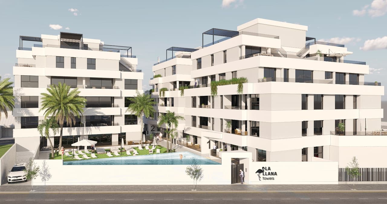 Zdjęcie nieruchomości w San Pedro del Pinatar, Costa Calida – Apartament z 2 sypialniami, przestronnym tarasem i wspólnym basenem w San Pedro del Pinatar (1)