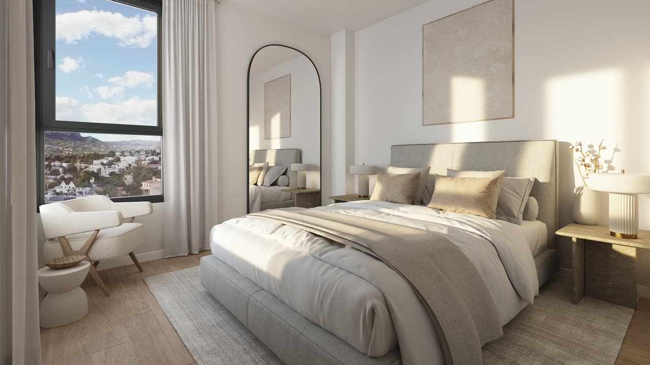 Zdjęcie nieruchomości w Calpe, Costa Blanca Północ – Apartament z 3 sypialniami, tarasem i wspólnym basenem w Calpe (1)