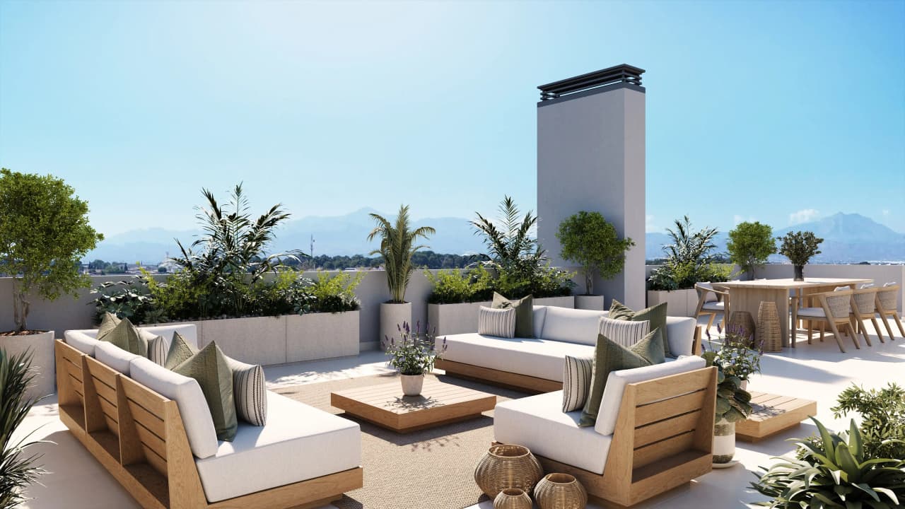 Zdjęcie nieruchomości w Alicante, Costa Blanca Południe – Apartament z 2 sypialniami, solarium, tarasem i wspólnym basenem w Alicante (1)