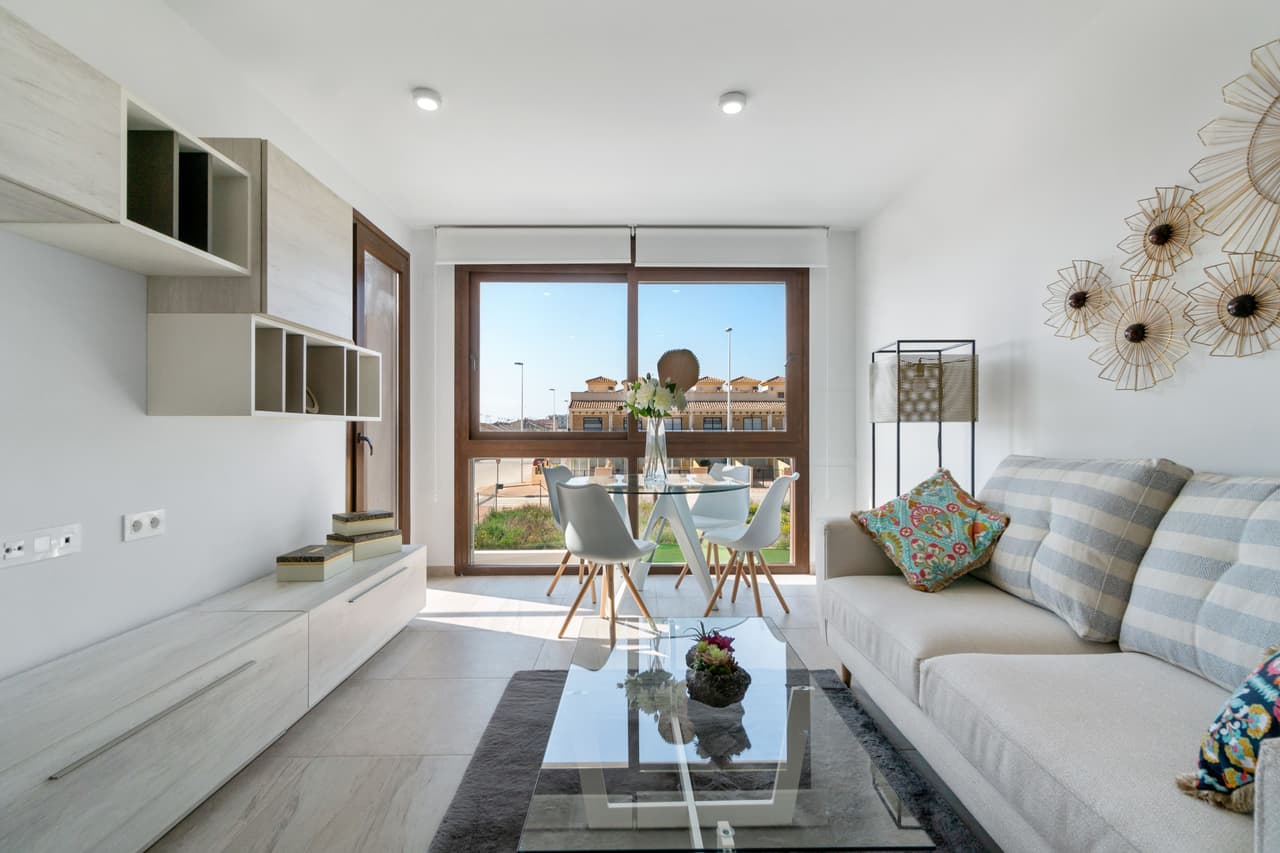 Apartament z 2 sypialniami, solarium i wspólnym basenem w San Pedro del Pinatar - Zdjęcie 1