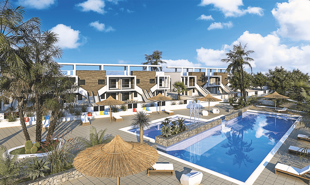 Zdjęcie nieruchomości w Mil Palmeras, Costa Blanca Południe – Bungalow z 2 sypialniami, solarium i wspólnym basenem w Mil Palmeras (1)
