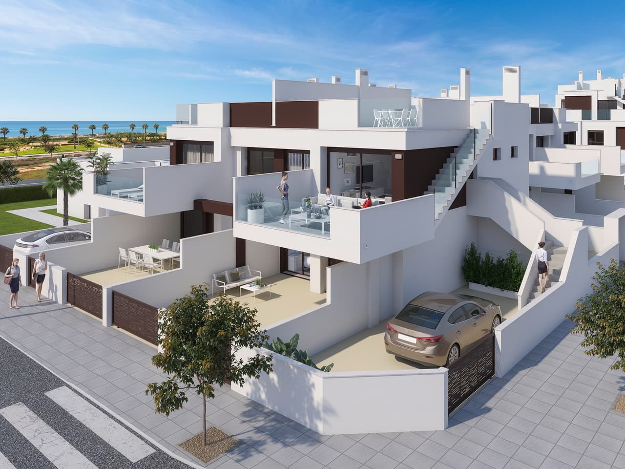 Zdjęcie nieruchomości w Torre de la Horadada, Costa Blanca Południe – Bungalow z 2 sypialniami, tarasem i basenem przy plaży w Torre de La Horadada (1)