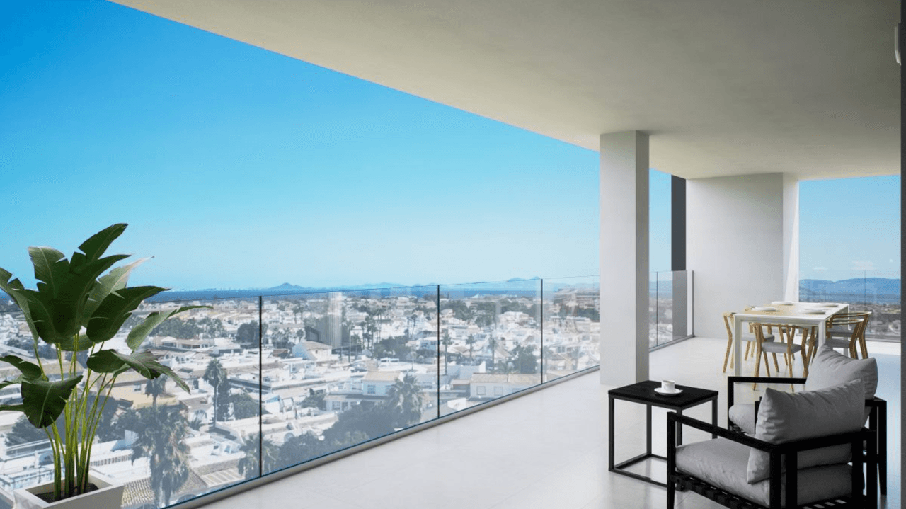 Zdjęcie nieruchomości w Los Alcazares, Costa Calida – Penthouse with 3 bedrooms, terrace and solarium, pool, with rental license in Los Alcazares (1)