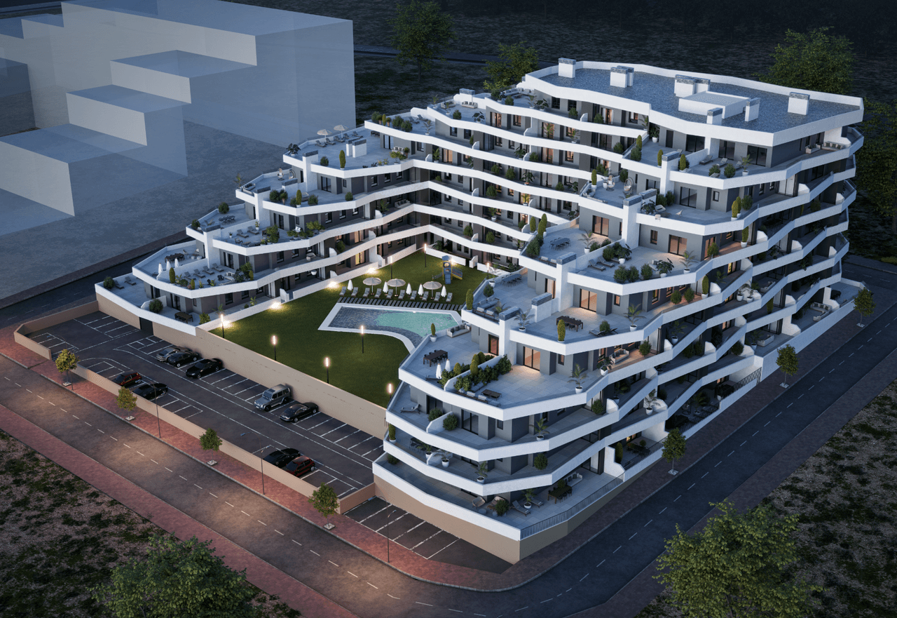 Apartament z 3 sypialniami, przestronnym tarasem i wspólnym basenem w San Miguel de Salinas - Zdjęcie 1