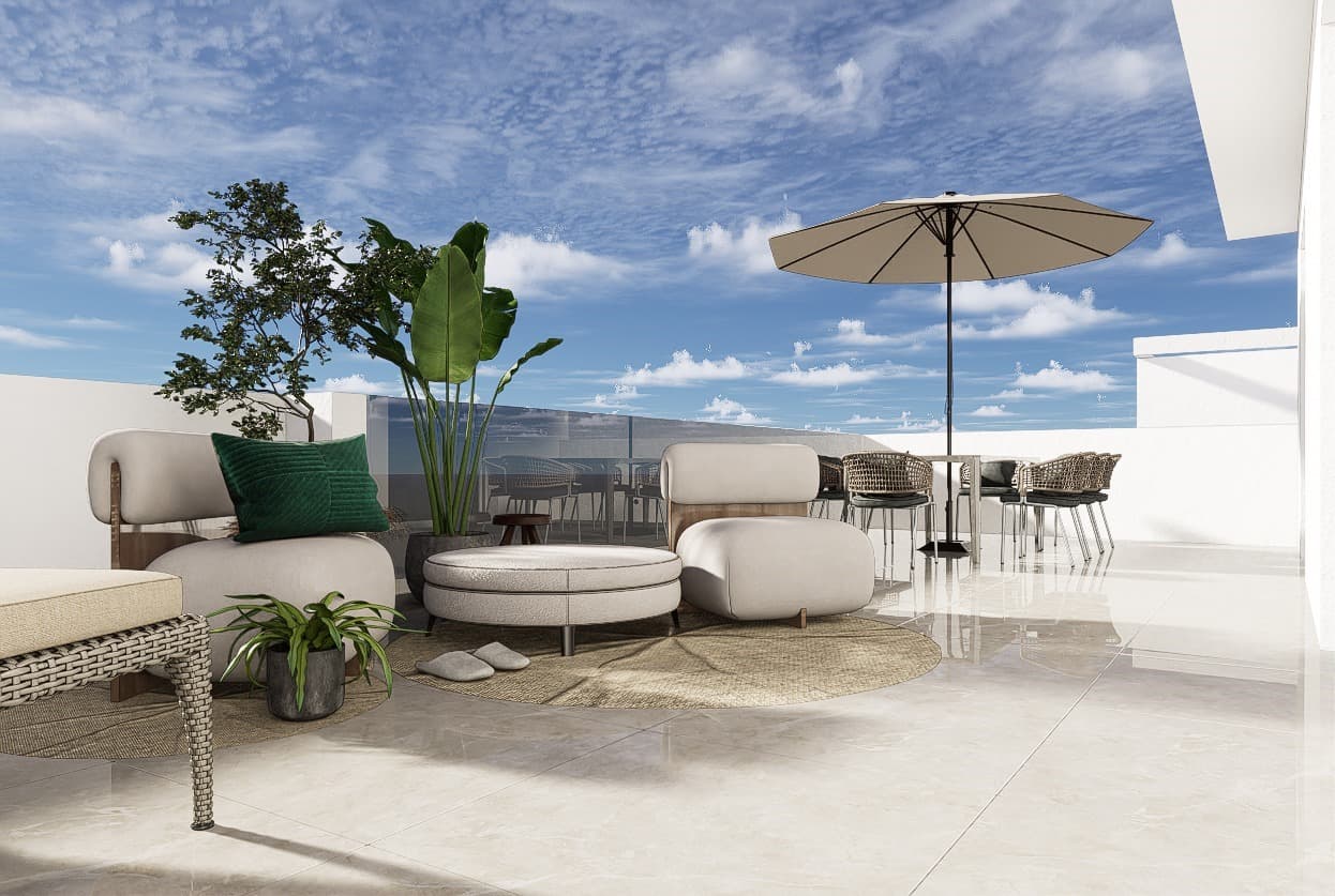 Zdjęcie nieruchomości w Pilar de la Horadada, Costa Blanca Południe – Penthouse with 3 bedrooms and a terrace with a jacuzzi in Pilar de la Horadada (1)