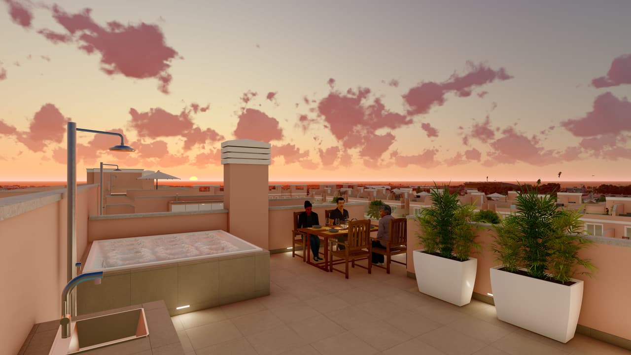 Zdjęcie nieruchomości w Pilar de la Horadada, Costa Blanca Południe – Penthouse z 3 sypialniami, tarasem i wspólnym basenem w Pilar de la Horadada (1)