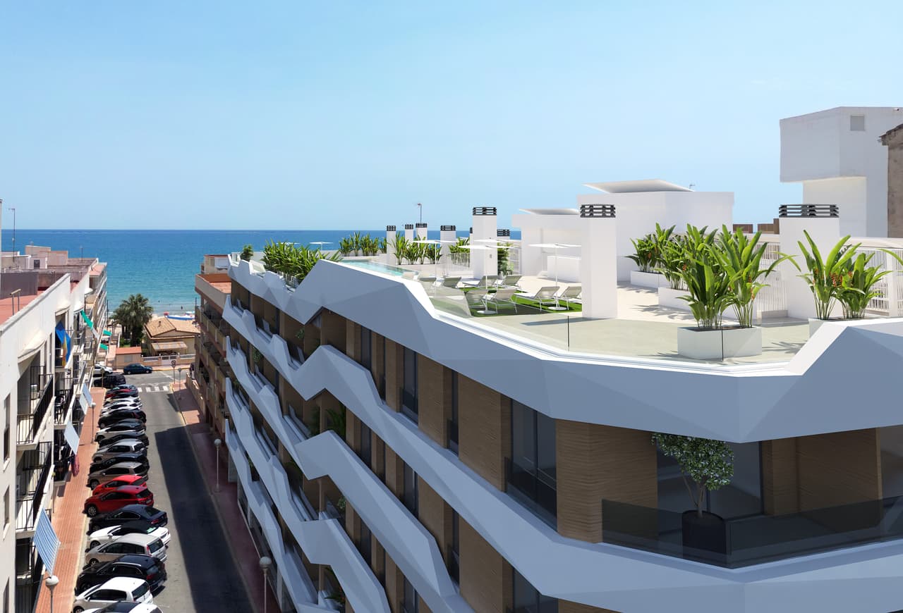 Zdjęcie nieruchomości w Guardamar del Segura, Costa Blanca Południe – Apartment with 2 bedrooms, terrace, and communal pool in Guardamar del Segura (1)