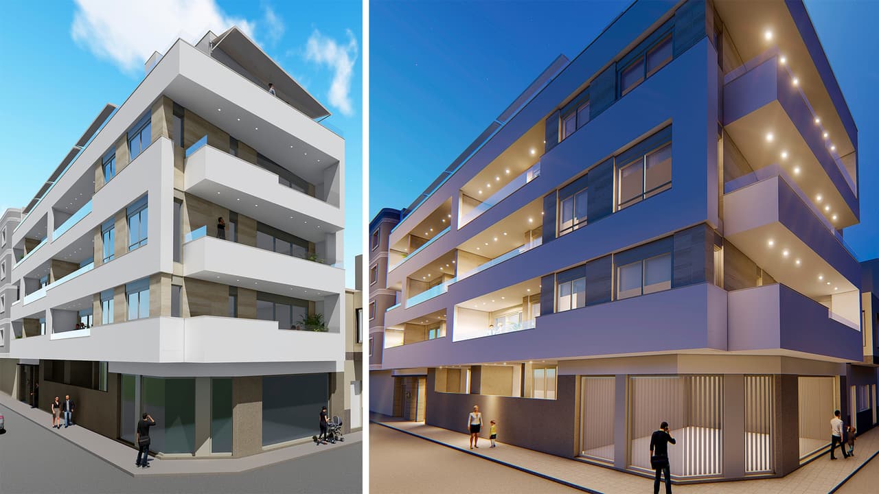 Zdjęcie nieruchomości w Torrevieja, Costa Blanca Południe – Apartament blisko morza z 1 sypialnią i tarasem w Torrevieja (1)