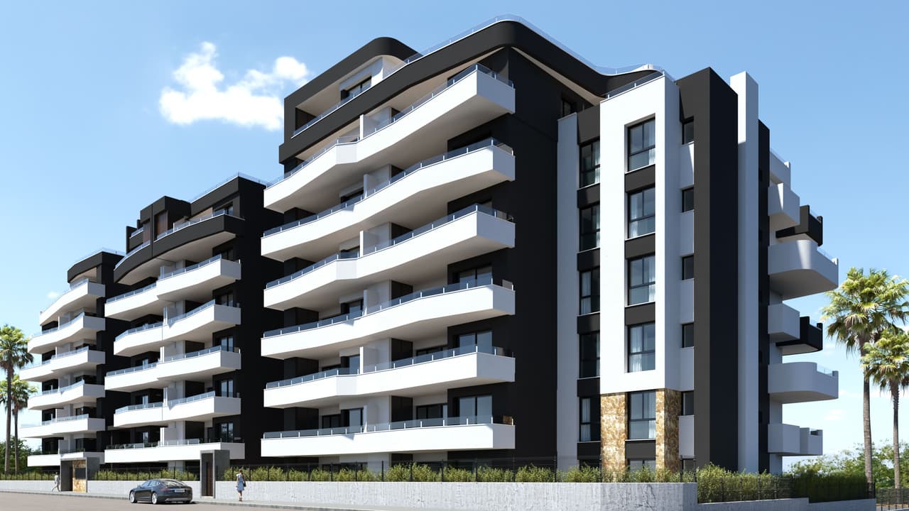 Zdjęcie nieruchomości w San Miguel de Salinas, Costa Blanca Południe – Apartament z 2 sypialniami, ogrodem, tarasem i wspólnym basenem w San Miguel de Salinas (1)