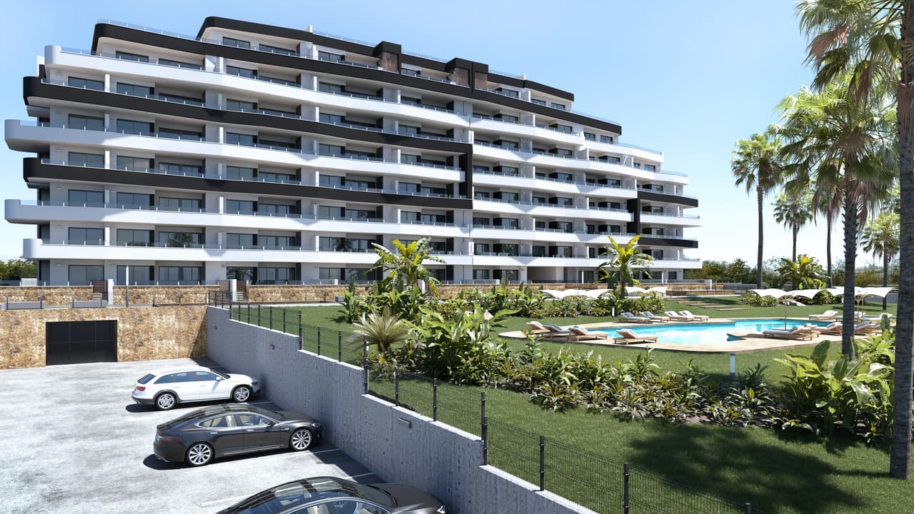 Zdjęcie nieruchomości w San Miguel de Salinas, Costa Blanca Południe – Wyposażony apartament z 2 sypialniami, tarasem i wspólnym basenem w San Miguel de Salinas (1)