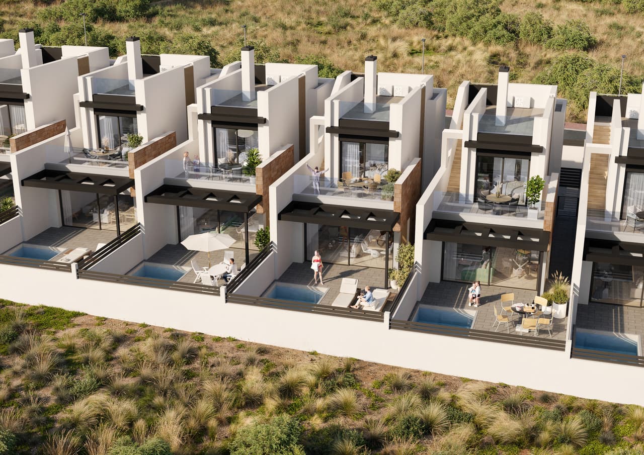 Zdjęcie nieruchomości w Torrevieja, Costa Blanca Południe – Dom z 3 sypialniami, solarium, tarasem i basenem w Torrevieja (1)