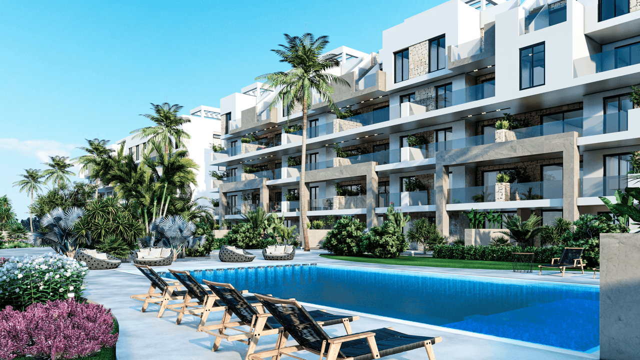 Zdjęcie nieruchomości w Guardamar del Segura, Costa Blanca Południe – Penthouse z 2 sypialniami, solarium, tarasem i wspólnym basenem w Guardamar del Segura (1)