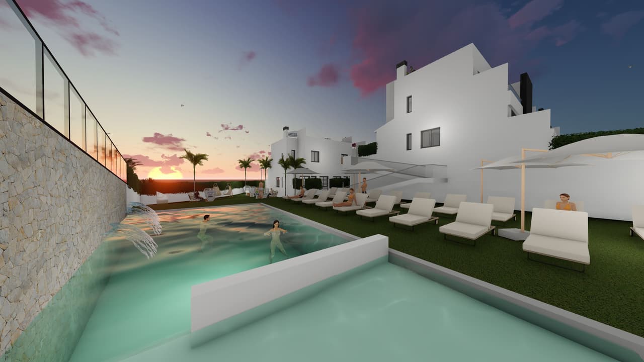 Zdjęcie nieruchomości w Barrio de San Carlos, Costa Blanca Południe – Dom z 2 sypialniami, solarium i ogrodem w Barrio de San Carlos (1)