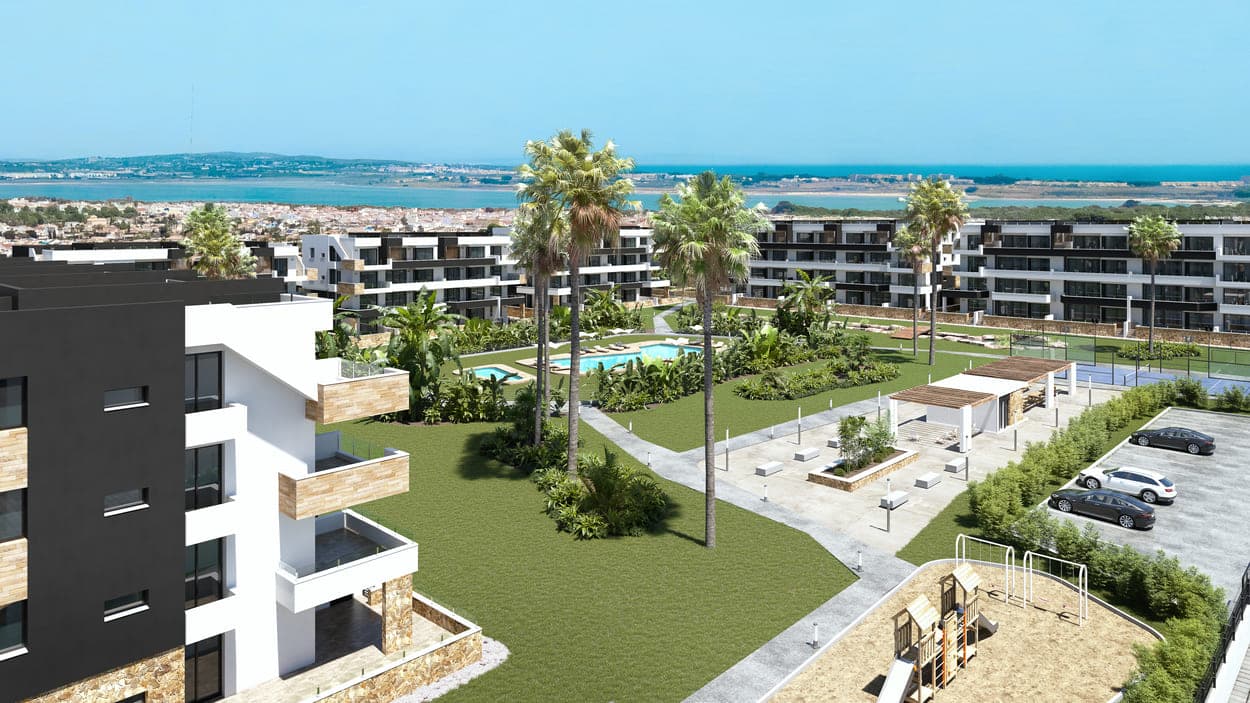Zdjęcie nieruchomości w Torrevieja, Costa Blanca Południe – Apartament z 2 sypialniami, tarasem i wspólnym basenem w Torrevieja (1)