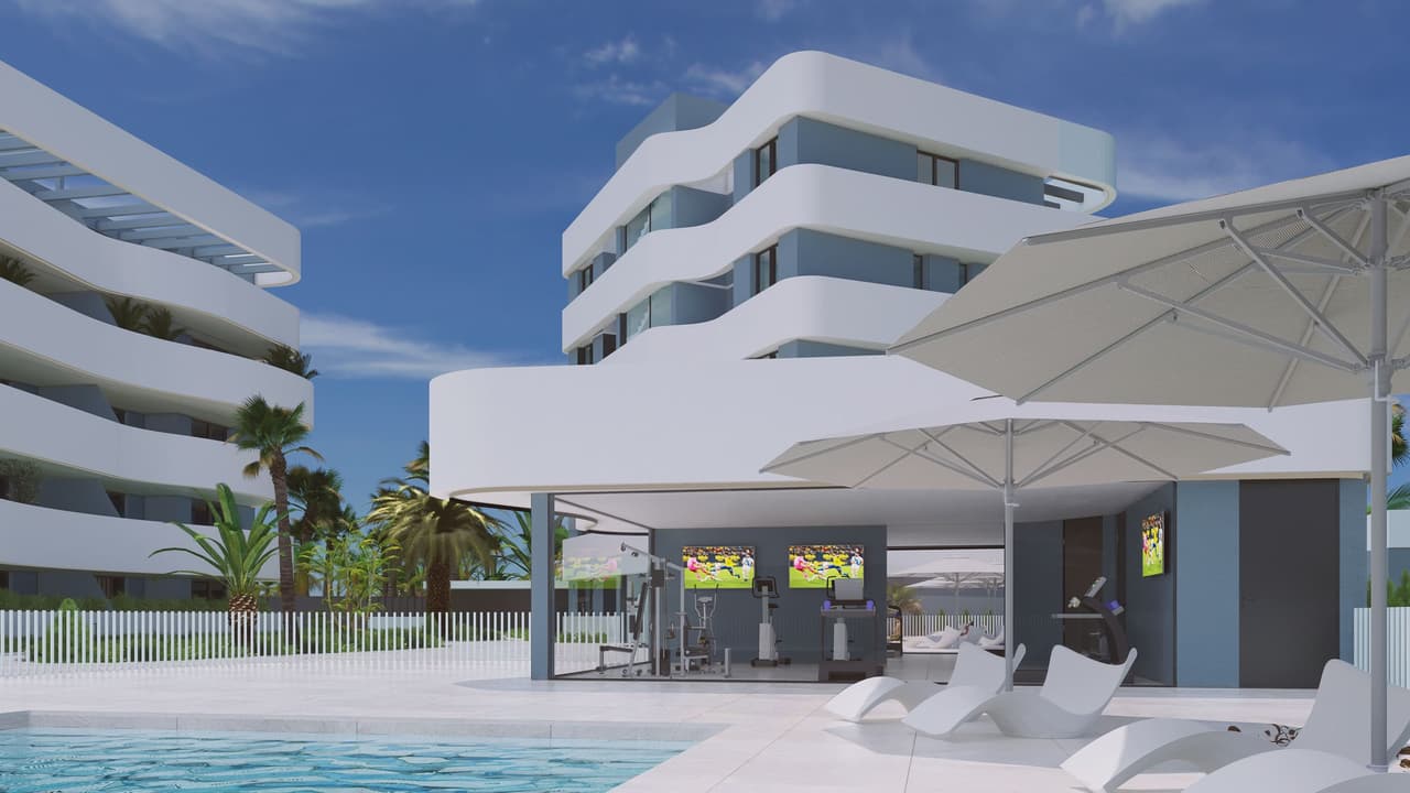 Zdjęcie nieruchomości w Guardamar del Segura, Costa Blanca Południe – Apartament z 2 sypialniami, tarasem i wspólnym basenem w Guardamar del Segura (1)