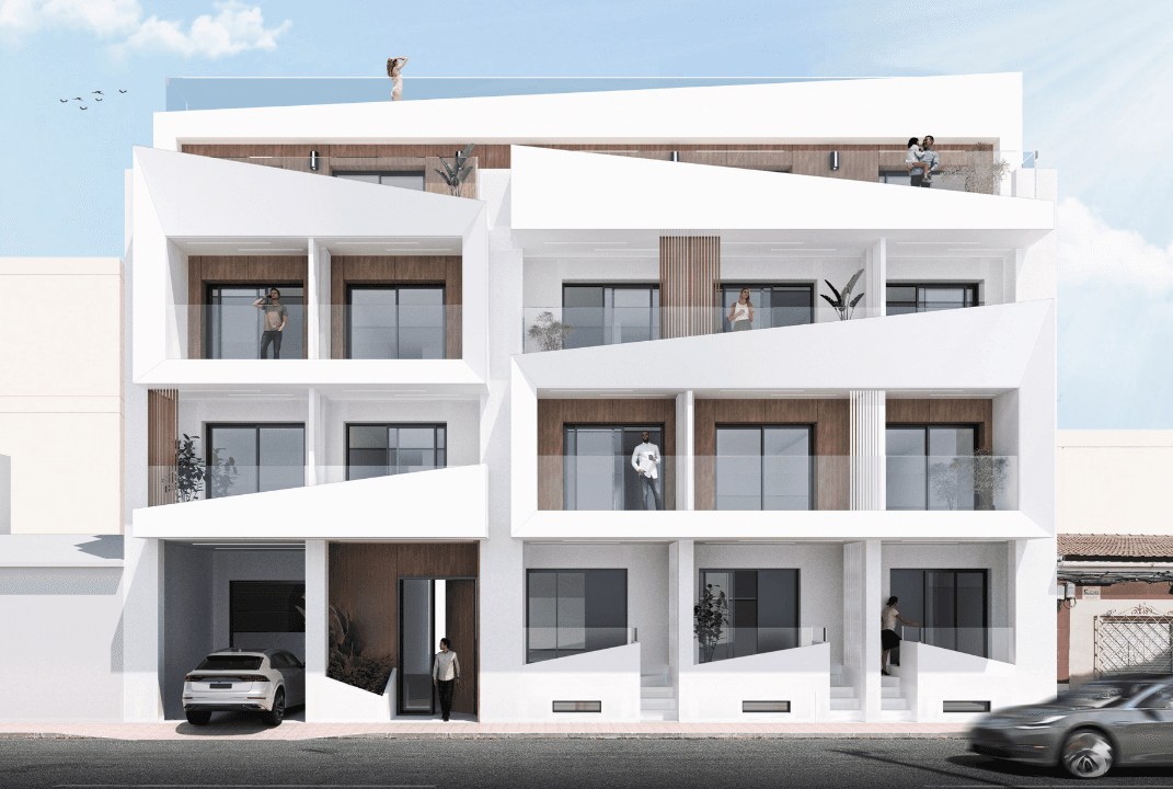 Zdjęcie nieruchomości w Torrevieja, Costa Blanca Południe – Apartament z 1 sypialnią, tarasem i wspólnym basenem w Torrevieja (1)