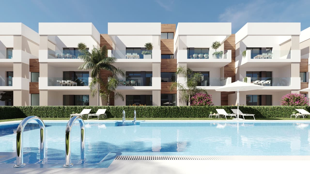 Zdjęcie nieruchomości w San Pedro del Pinatar, Costa Calida – Apartament z 2 sypialniami, tarasem i wspólnym basenem w San Pedro del Pinatar (1)
