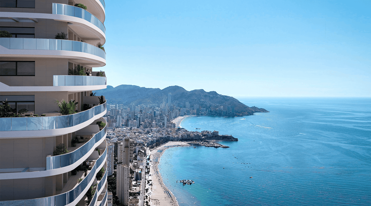 Zdjęcie nieruchomości w Benidorm, Costa Blanca Północ – Apartament z 1 sypialnią, tarasem i widokiem na morze w Benidorm (1)