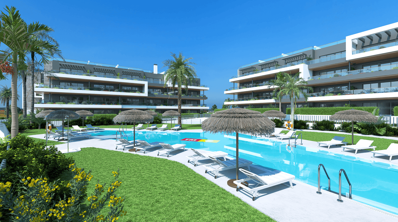 Zdjęcie nieruchomości w Torrevieja, Costa Blanca Południe – Apartament z 1 sypialnią, tarasem i wspólnym basenem w Torrevieja (1)